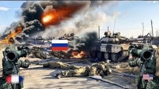 Panic During Attack US M1A2 Abrams Tank Destroys RUSSIAN T90 Tank on the Border [upl. by Nalor]