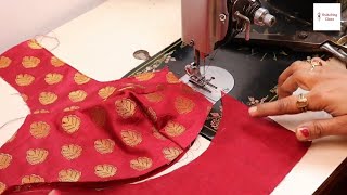 DIY How to make Round cut Blouse  Gol Cut Belt Blouse Cutting and Stitching Goal गोल कट ब्लॉउज [upl. by Anjali]