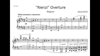 Wagner quotRienziquot Overture piano transcription [upl. by Bender]