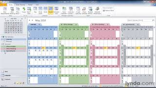 Outlook Tutorial  How to work with multiple calendars [upl. by Luba]