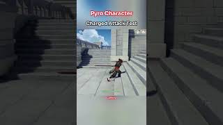 Pyro character charged attack test genshinbits genshinimpact fyp [upl. by Scheck16]