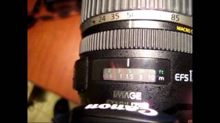 Canon 1785 USM problem with AF and diaphragm [upl. by Tram]