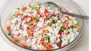 El Mejor Ceviche de Pescado del Mundo🐟  Ceviche de Pescado Blanco  White Fish [upl. by Alika]