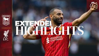 Extended Highlights Ipswich Town 02 Liverpool  Jota amp Salah start Slot era with a win [upl. by Brunhild]