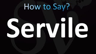 How to Pronounce Servile Correctly [upl. by Edana]