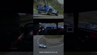 Onboard Lancia Stratos racing Swiss mountain pass  HQ engine sound [upl. by Mojgan]