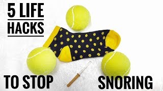 5 Life Hacks How To Get Rid Of Snoring  How To Stop Snoring By Easy Exercises And Home Remedies [upl. by Dixil]