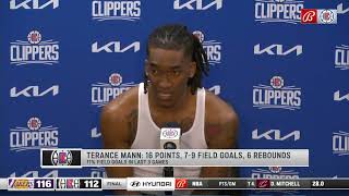 Terance Mann PostGame Interview  Los Angeles Lakers vs LA Clippers [upl. by Cini]