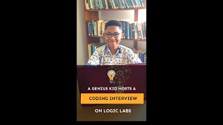 Young genius host a coding interview on Logic Labs [upl. by Ahtekal85]