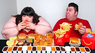 Massive McDonalds Feast With Hungry Fat Chick • MUKBANG [upl. by Oneladgam]