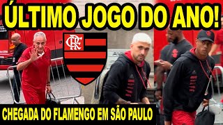 CHEGADA DO FLAMENGO EM SÃO PAULO PARA ÚLTIMO JOGO DO BRASILEIRÃO 2023 DESFALQUES DE ÚLTIMA HORA E [upl. by Eamanna979]