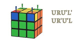 Rubiks Cube  positioning the four yellow corners [upl. by Lemon]