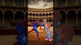 Random Chucky battle between alpha heroes🔥 alphahero spiderman shorts [upl. by Kirsch241]