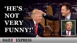 PATHETIC  Donald Trump slams Jimmy Fallon in talk show rant [upl. by Nnahgiel]