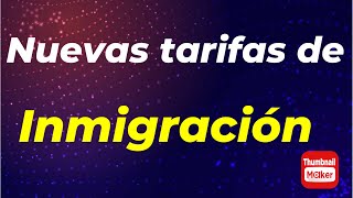 Nuevas tarifas de inmigración entran en vigencia el día de hoy  grupos nuevos en WhatsApp [upl. by Erle]