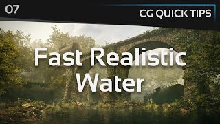 Fast Realistic Water  CG Quick Tips 7 [upl. by Chelsae]