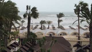 March Storm Hotel Paradis Palace Hammamet Tunisia March 2022 [upl. by Cerell]