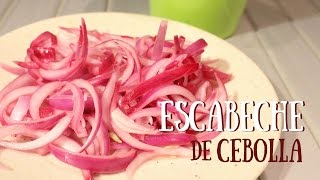 Escabeche de cebolla raw vegan [upl. by Dnalyaw]