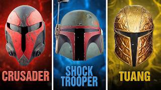 EVERY SINGLE Mandalorian Helmet TypeVariant Explained [upl. by Shaughn]