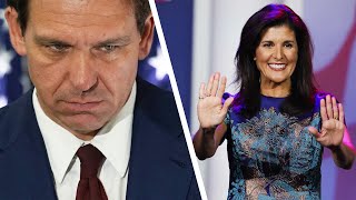 WOW Ron DeSantis FALLS BEHIND Nikki Haley in Republican race [upl. by Noell]