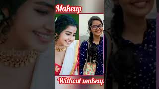 south actress makeup 🆚 without makeuptrendingshortssongshorts viralvideos [upl. by Buerger337]