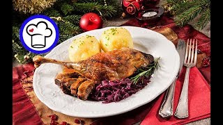 GÄNSEKEULE mit Soße Gänsebraten Festagsbraten [upl. by Adihsar778]