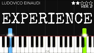 Ludovico Einaudi  Experience  EASY Piano Tutorial [upl. by Suirtemid]