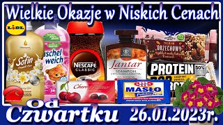 Lidl  Nowa Gazetka Promocyjna  Oszczędzaj z Lidlem Od Czwartku 26012023  W Lidlu Się Opłaca [upl. by Nowtna842]