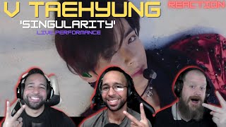 quotAmong The Bestquot BTS V Taehyung  Singularity  Live Performance  StayingOffTopic REACTION [upl. by Aicekat]