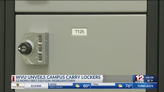 WVU unveils campus carry lockers [upl. by Pepi]