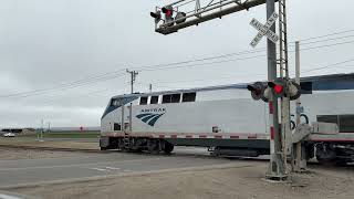 Amtrak Coast Starlight Train 11 at Espinosa Rd  Day 1 Heritage Unit Amtrak 301 in Castroville CA [upl. by Anaiviv]