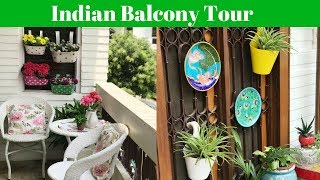 Balcony Tour  AFFORDABLE amp STYLISH BALCONY DECORATION IDEAS  Shimmerandmusebysapna [upl. by Thane]