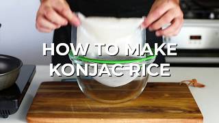 How To Make Konjac Rice  Quick Keto Recipe Video [upl. by Hailat]