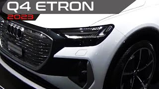 2023 AUDI Q4 ETRON SPORTBACK WHITE SUV  a mid cycle refresh and visual updates [upl. by Irwinn300]