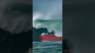 Will This Tanker Ship Survive the Wave That Covers It Entirely oceanship roughseas ocean [upl. by Holland76]