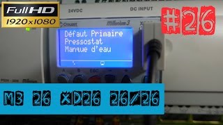 M3 26XD262626ProgrammationTest du programme avec prise en compte du pressostat manque deau [upl. by Olegnaed574]