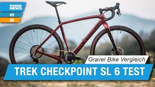 Trek Checkpoint SL 6 eTap Test Wie schlägt sich das Trek im Vergleich mit 3 anderen Bikes [upl. by Atinomar]