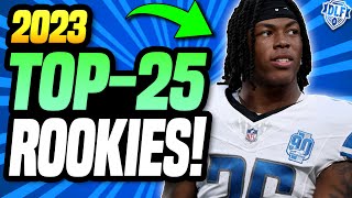 Updated Top25 Rookie Rankings amp Tiers  Dynasty Fantasy Football [upl. by Verneuil]