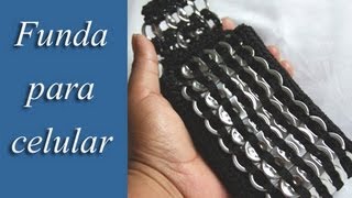 Funda para celular hecha con chapitas de aluminio parte 1 [upl. by Joshua]