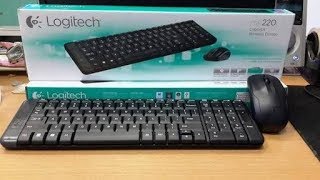 MK220 LOGITECH WIRELESS KEYBOARD AND MOUSE COMBO [upl. by Anaujal]