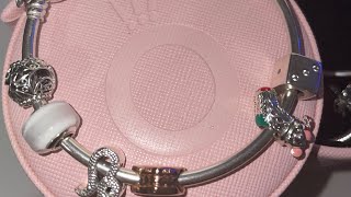 I bought Pandora charms Little Pandora haul bracelet design talk [upl. by Yliram]