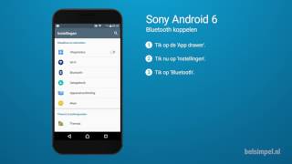 Tips amp Tricks  Sony smartphone Bluetooth koppelen Android 6 [upl. by Norehs]