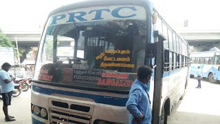 Bangalore To Pondicherry PRTC Bus  Via Hosur Tiruvannamalai Vilupuram  Ticket Fare 275 Rs [upl. by Winnick182]