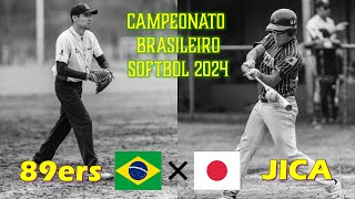 89 ers BRASIL X JAPÃO Jica  Campeonato Brasileiro de Softbol  Londrina 2024 [upl. by Akemehc]