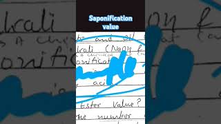 Saponification value carewellpharma chemistry depthofbiology imperfectpharmacy oc organic 2nd [upl. by Eellek]