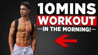 10 MIN MORNING WORKOUT NO EQUIPMENT BODYWEIGHT WORKOUT [upl. by Annekcm]