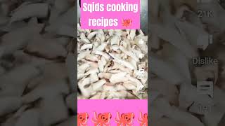 Squid cooking recipes cooking seafood viralshort [upl. by Eibbil]