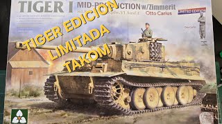 Tiger I MID production Takom con zimmerit 135 comprado en AliExpress [upl. by Rhoads]