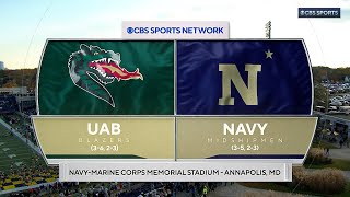 Highlights Navy Football vs UAB [upl. by Palla]