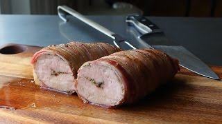 quotNew Years Babyquot Porchetta  BaconWrapped Pork Tenderloin Roast  Mini Porchetta Recipe [upl. by Bonina]